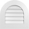 Ekena Millwork Round Top Surface Mount PVC Gable Vent: Non-Functional, w/ 3-1/2"W x 1"P Standard Frame, 20"W x 20"H GVPRT20X2001SN - alternate 1